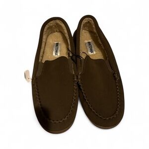 Minnetonka Mens Venetian Moccasins Size 12 Slip-On Brown Shoes Slippers